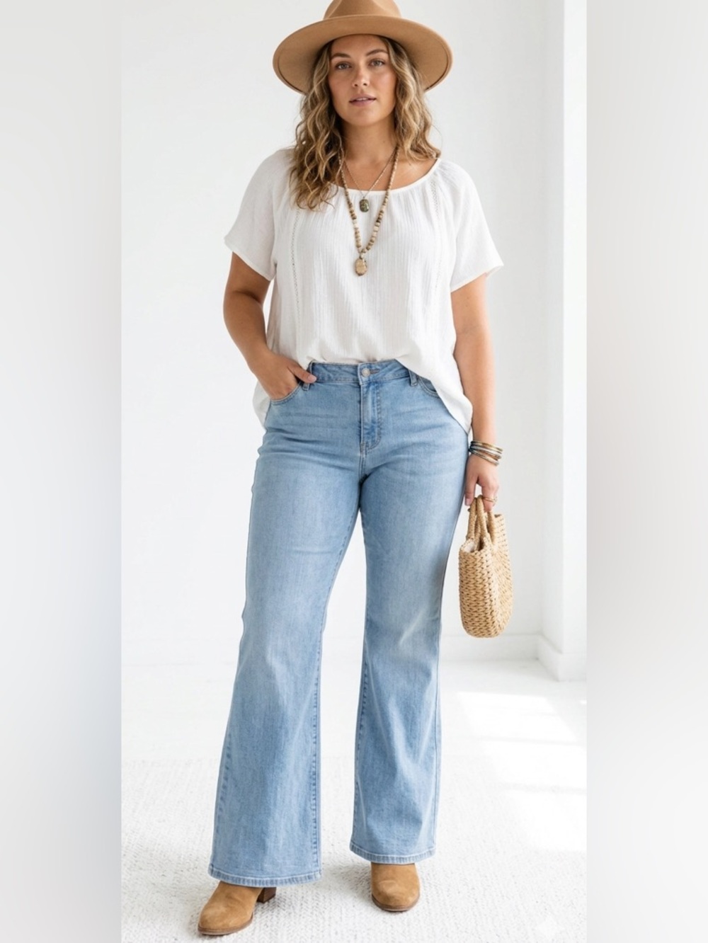 GAP Flare Light Blue Denim Wash Jeans Size 12R